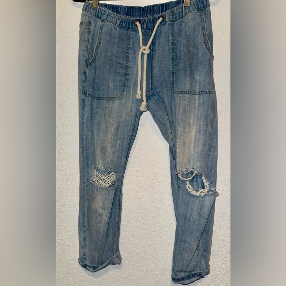 One Teaspoon Shabbies Drawsting Boyfriend jean -like new! - Picture 6 of 13